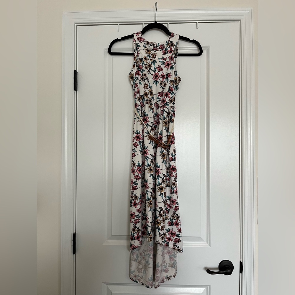 PaperDoll Floral Patterned High Low Dress